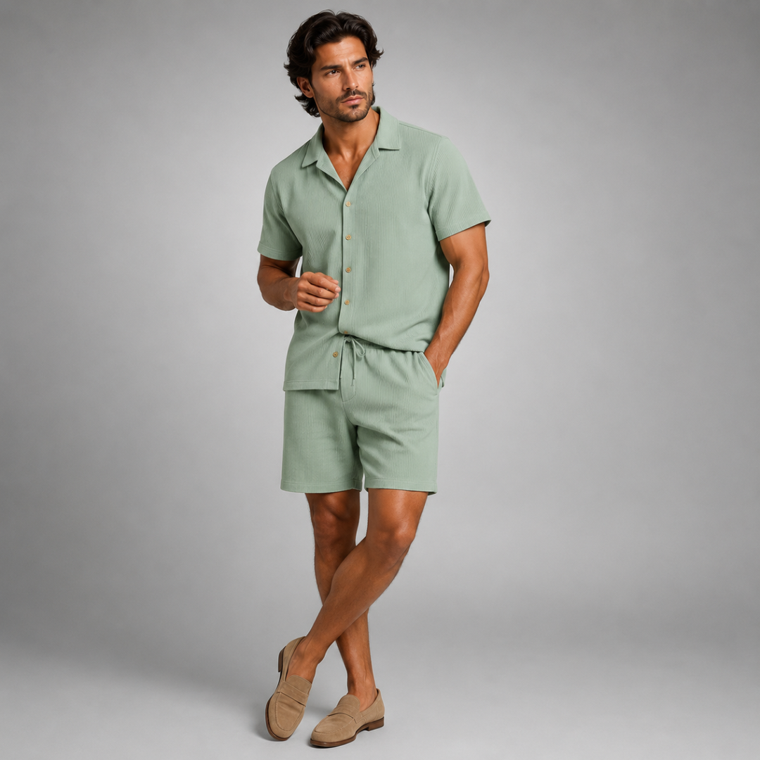 The Corsica Linen Set – Summer Shirt & Pants for Men