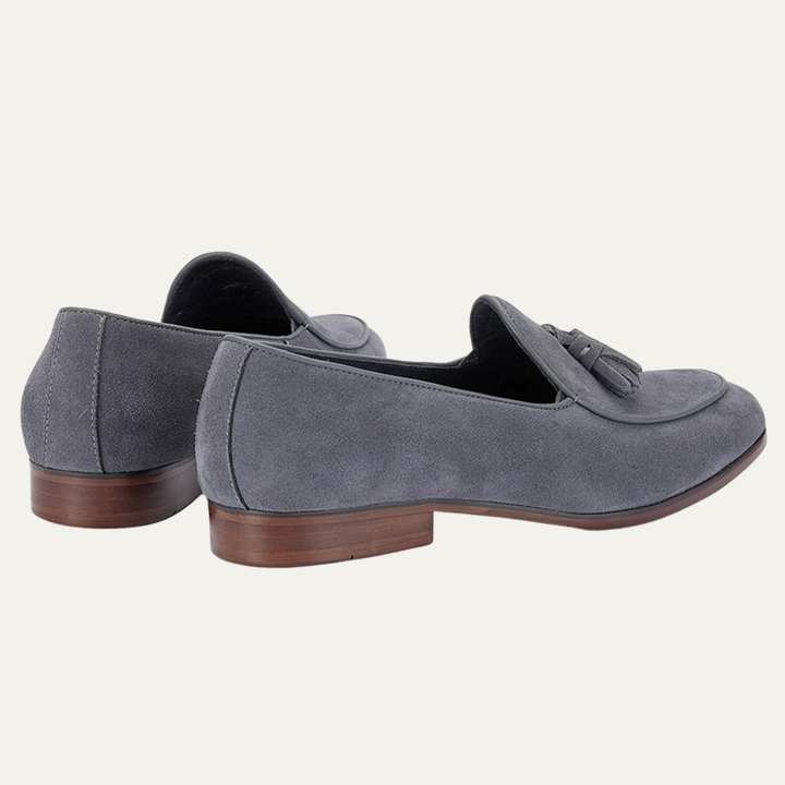 The Brentwood Falls Men’s Suede Leather Tassel Loafers