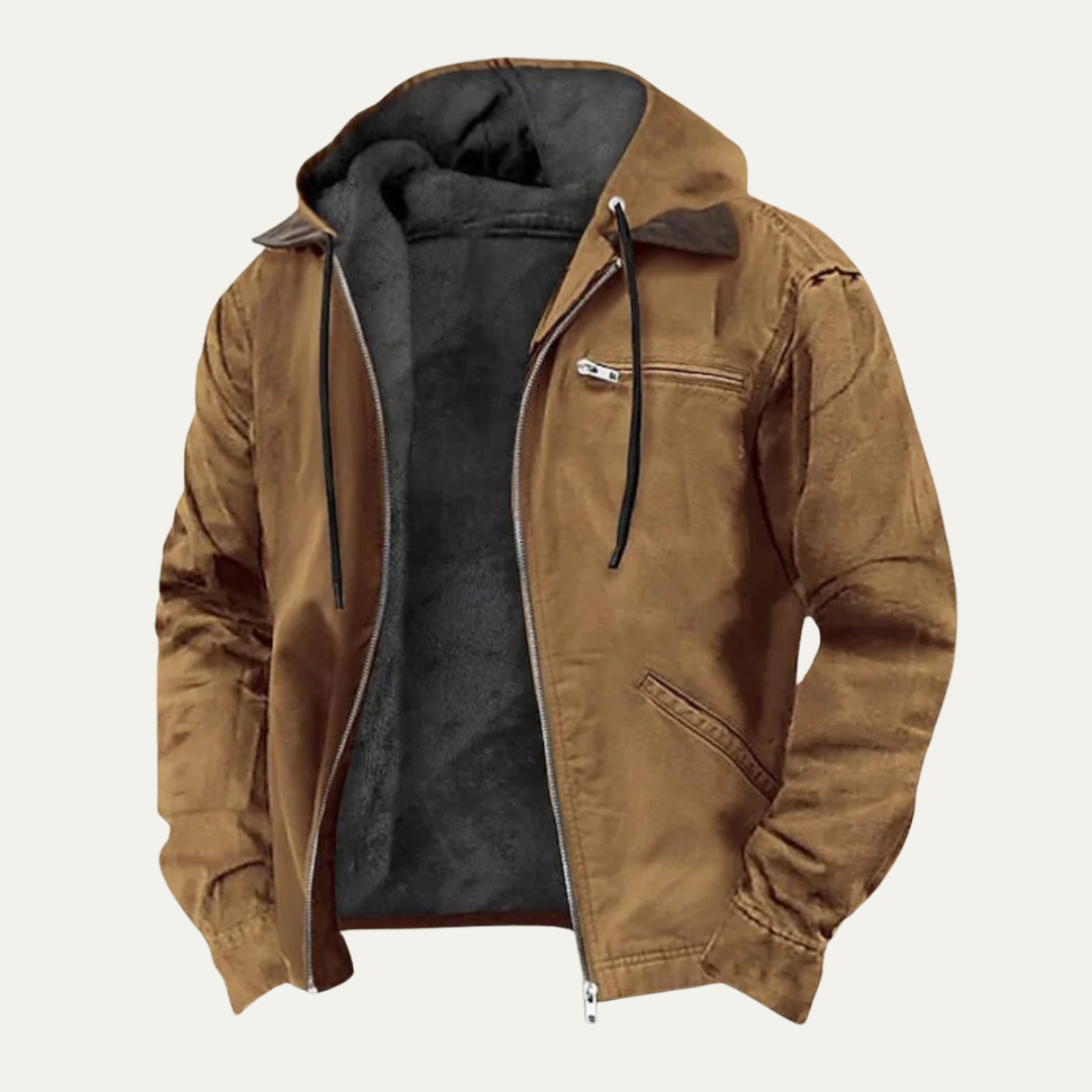 The Westwood Men’s Winter Warm Fleece Lined Hooded Jacket