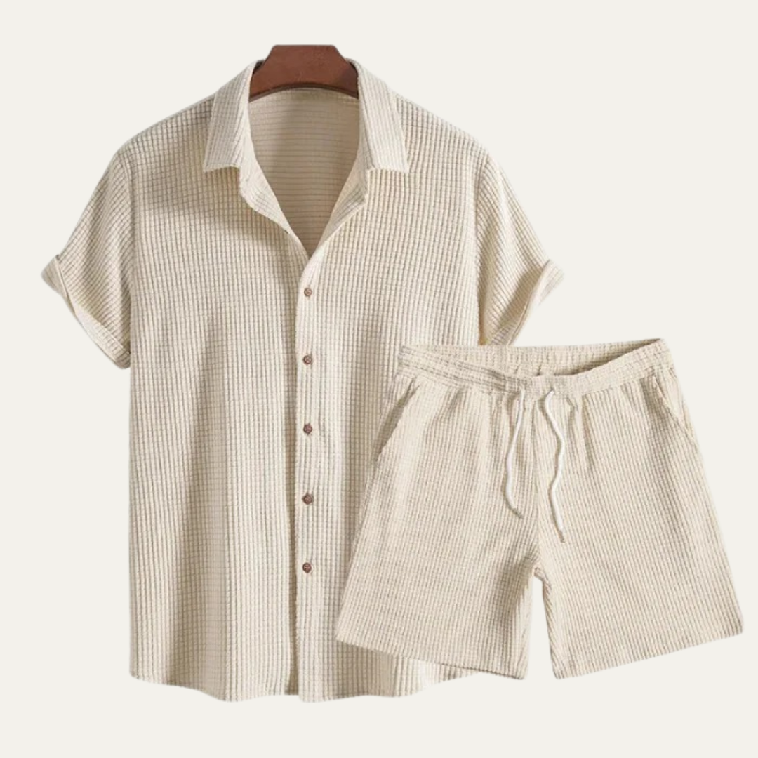 The Longview Men’s Summer Casual Set Shirt & Shorts