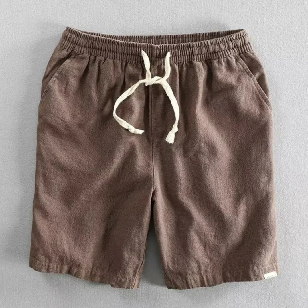 The Treviso Men's Lightweight Linen Drawstring Shorts
