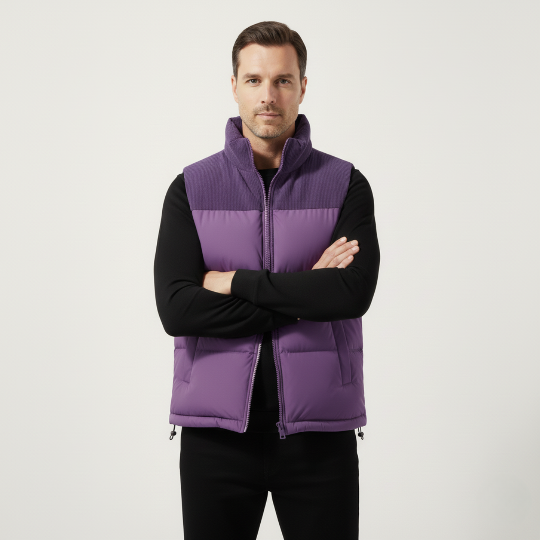 The Port Isaac Men's Stylish Quilted Puffer Vest