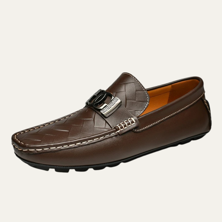 The Oakfield Ridge Men’s Top Grain Cowhide Leather Slip On Loafers