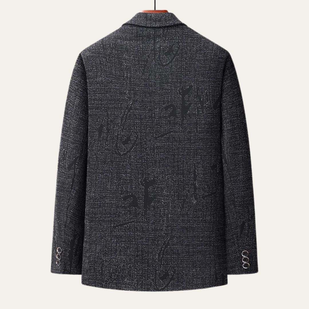 The Desenzano Men's Herringbone Slim Casual Business Blazer
