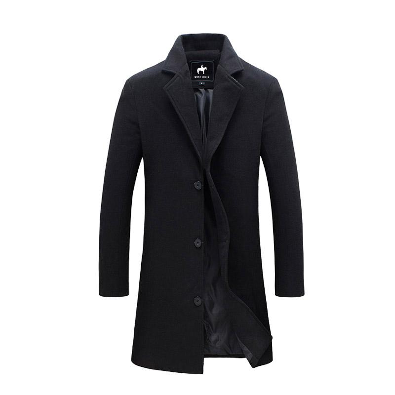 Men's Classic Long Windproof Coat
