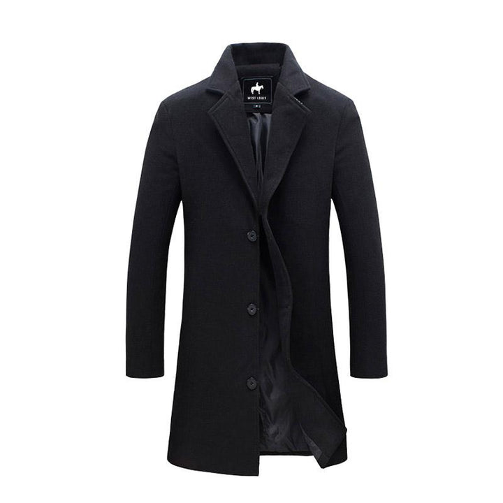 Men's Classic Long Windproof Coat