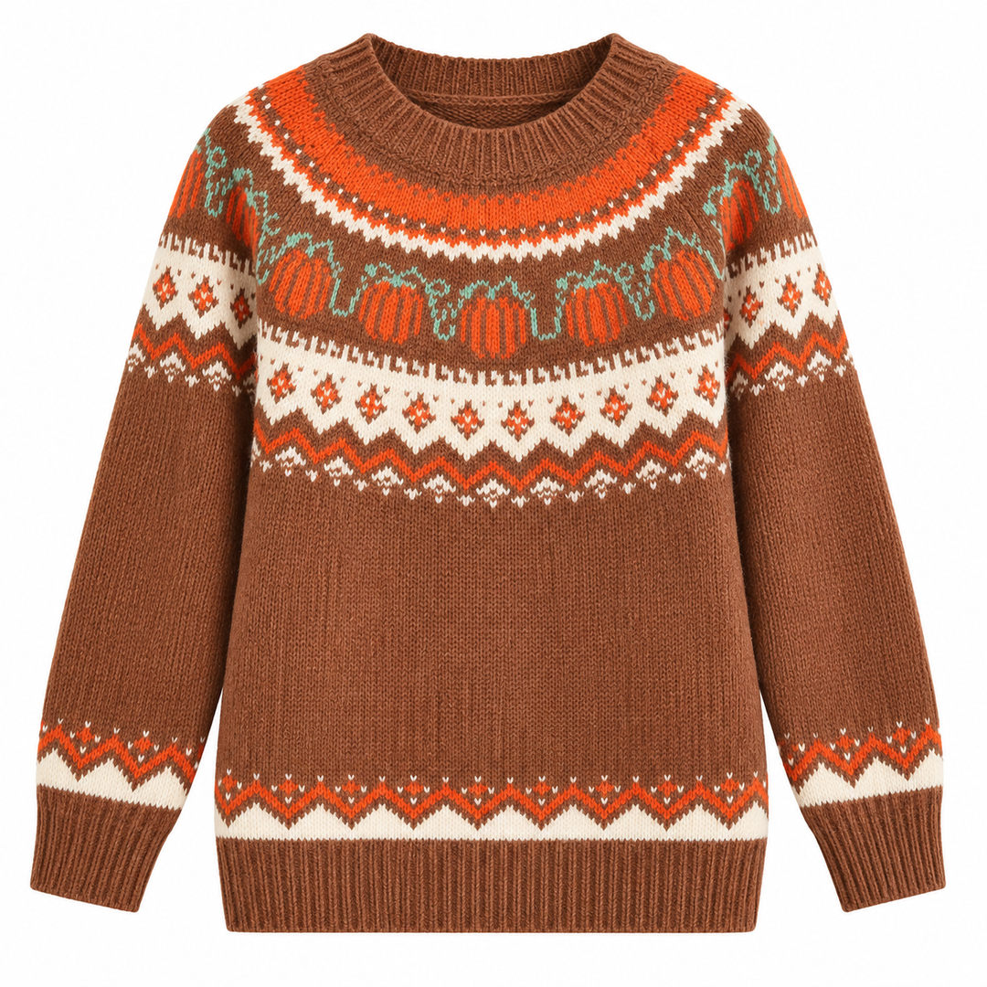 Women's Crew Neck Loose Knit Sweater