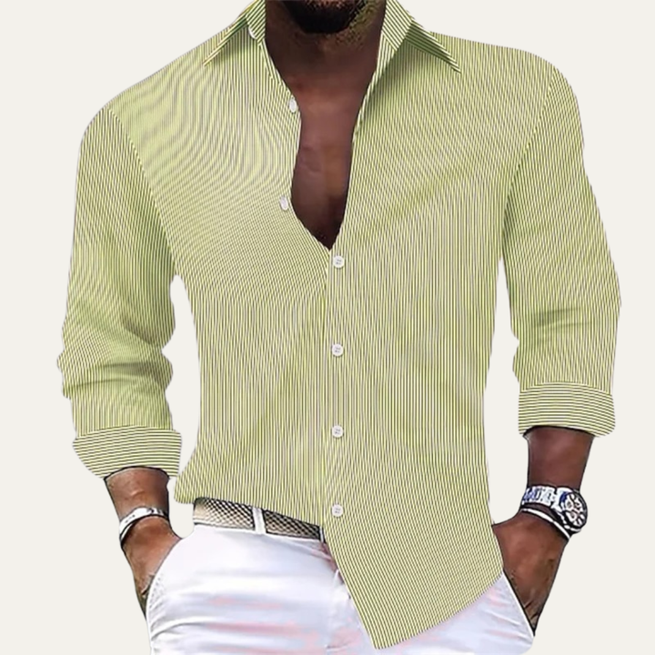 The Sheridan Men’s Button Up Classic Striped Shirt