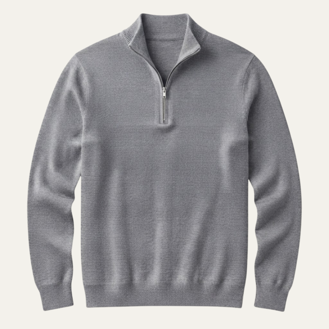 The Como Men's Quarter Zip Mock Neck Sweater