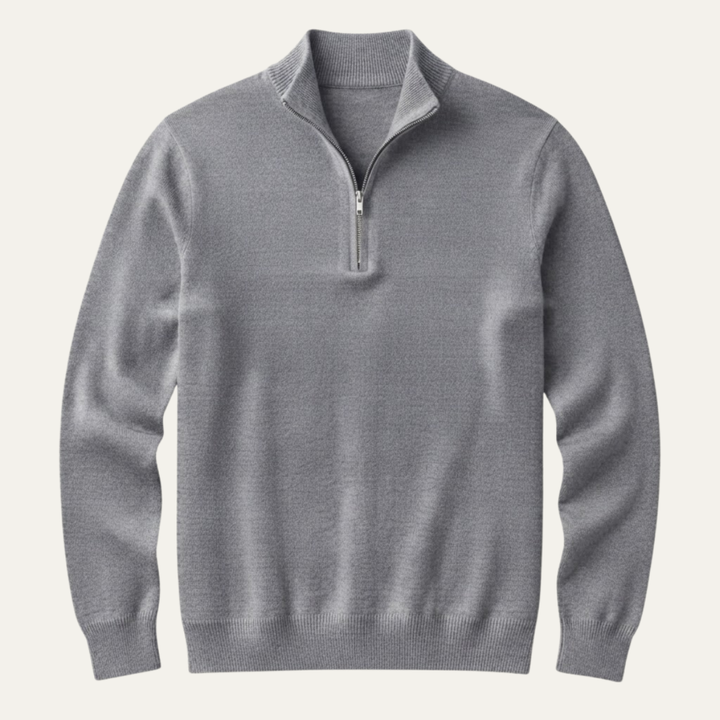 The Como Men's Quarter Zip Mock Neck Sweater