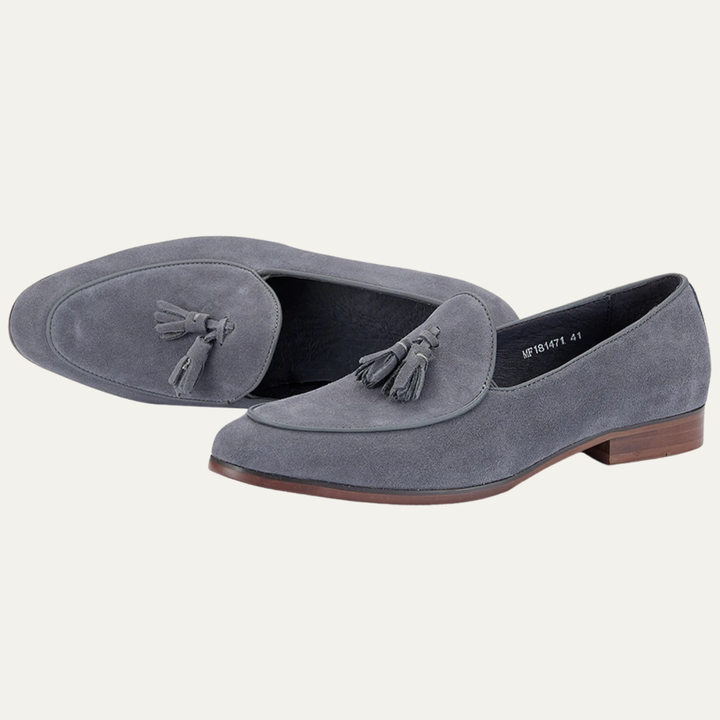 The Brentwood Falls Men’s Suede Leather Tassel Loafers
