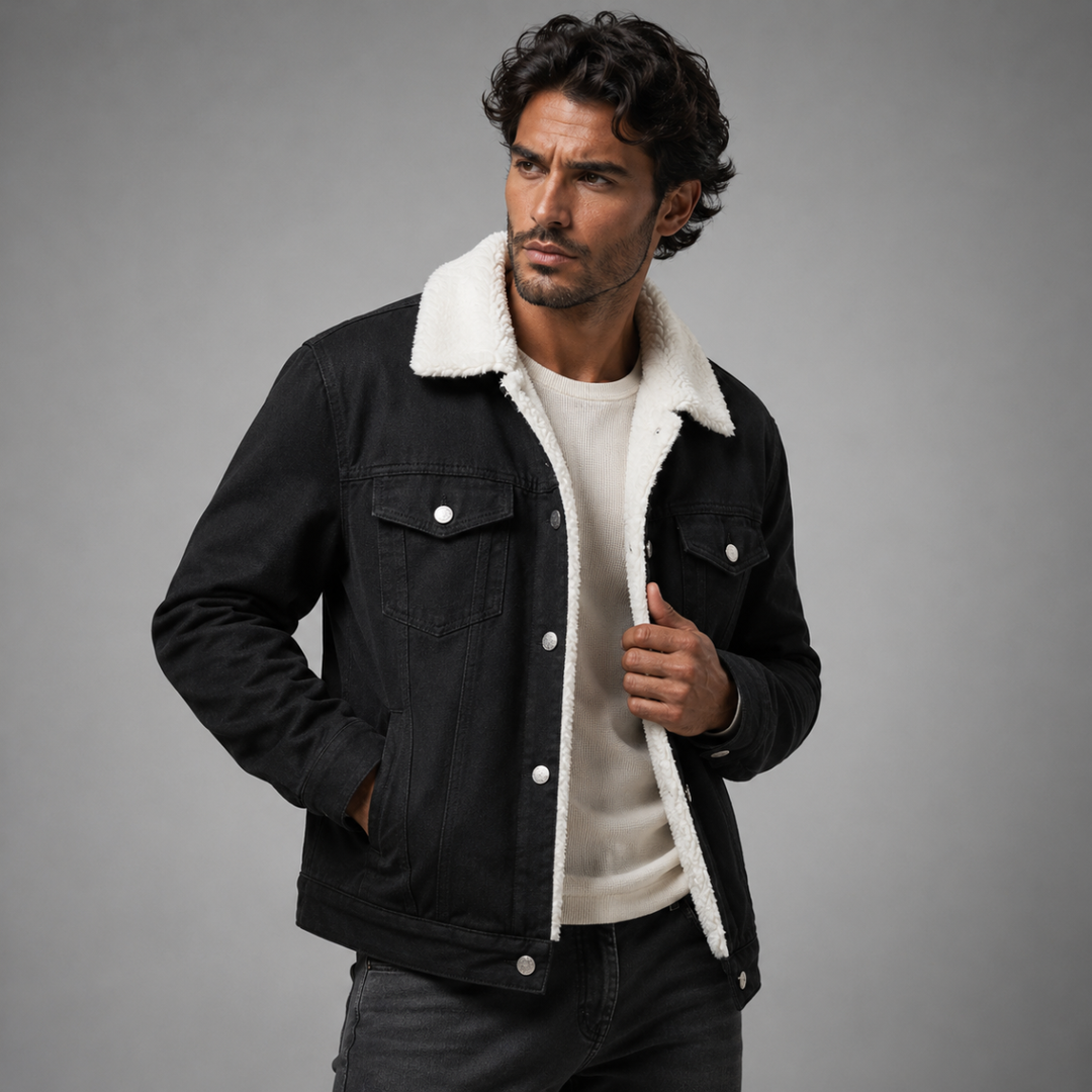 The Kilmarnock Men's Fleece Lined Denim Jacket