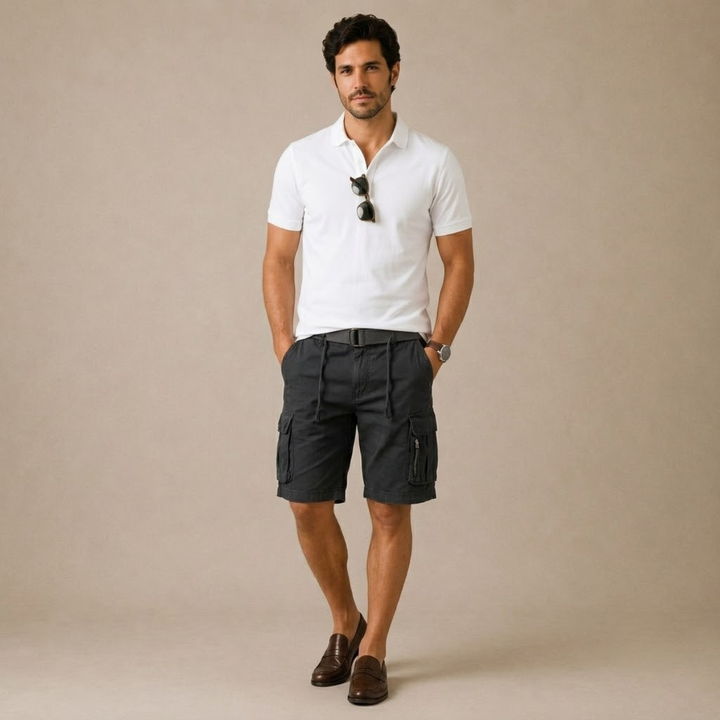 The Whitlock Men’s Casual Utility Cotton Cargo Shorts