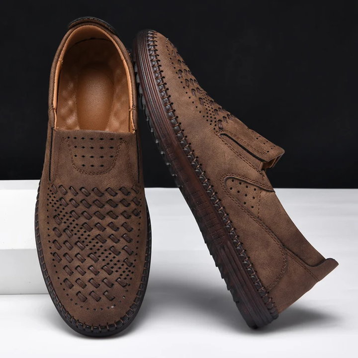 The Silverlake Men's Handmade Leather Slip On Loafers