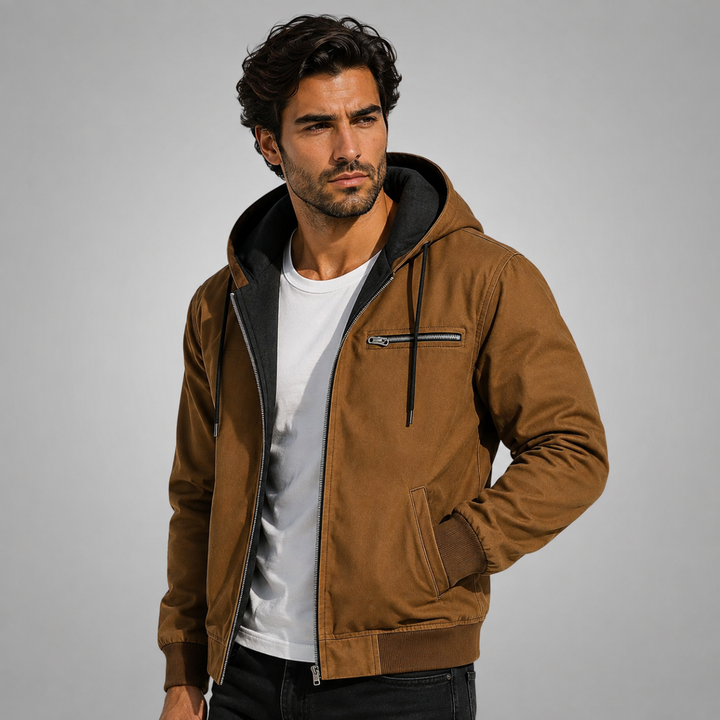 The Westwood Men’s Winter Warm Fleece Lined Hooded Jacket