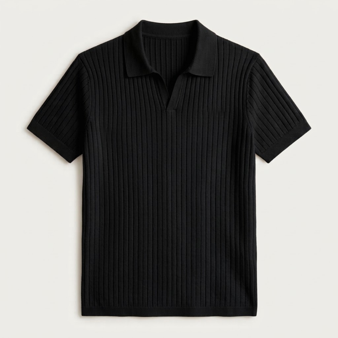 The Ghedi Men's Knit Short Sleeve Polo