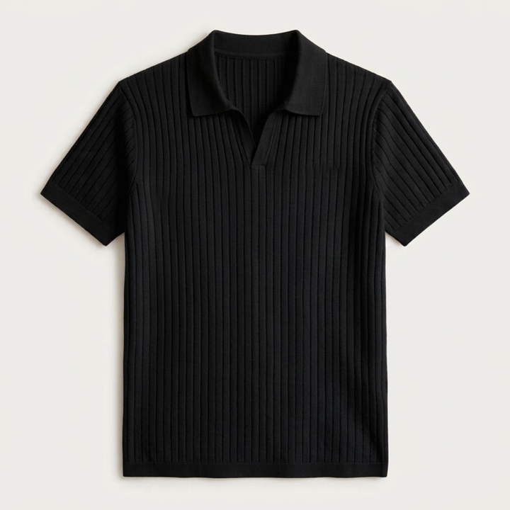 The Ghedi Men's Knit Short Sleeve Polo