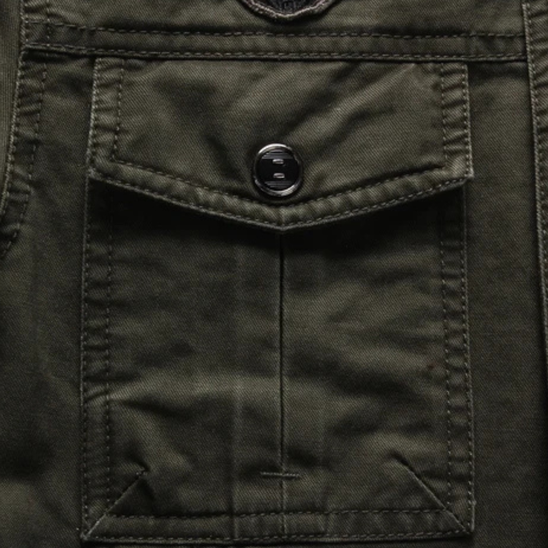 The Siena Men's Casual Army Military Cargo Jacket