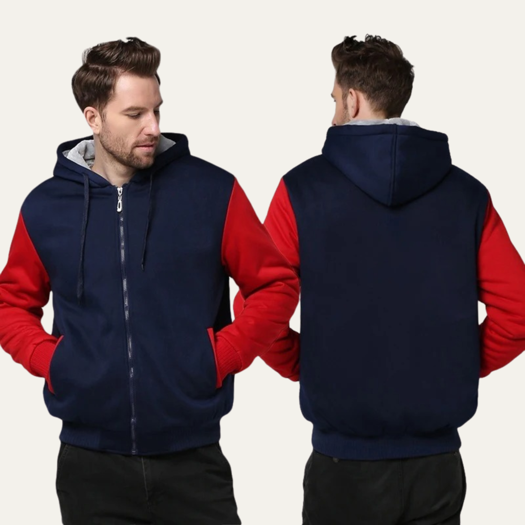 Men's Fleece Lined Zip Up Hoodie