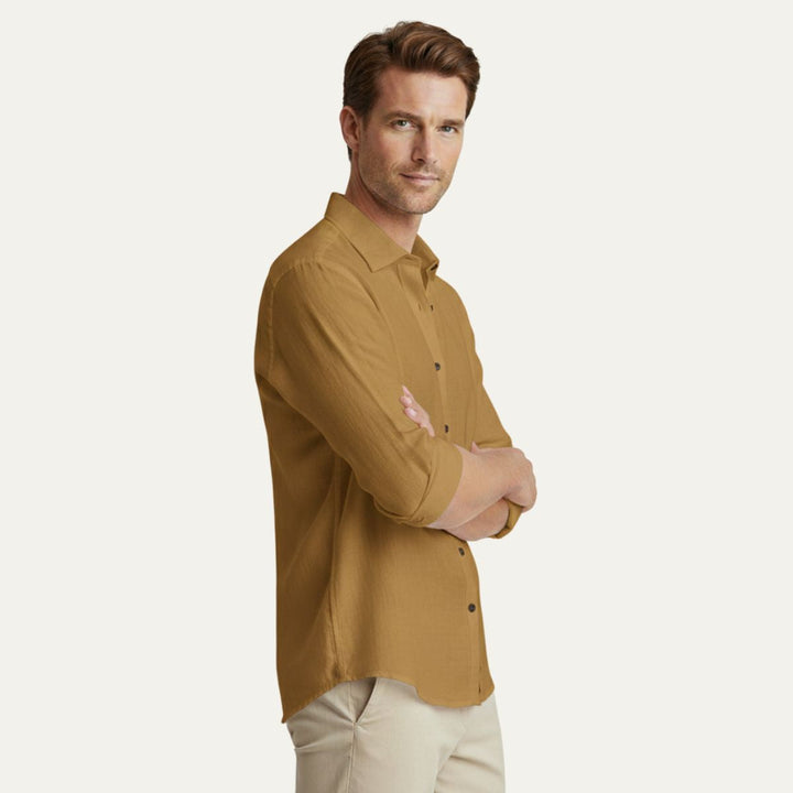The Zurich Vintage Long Sleeve Cotton Shirt for Men
