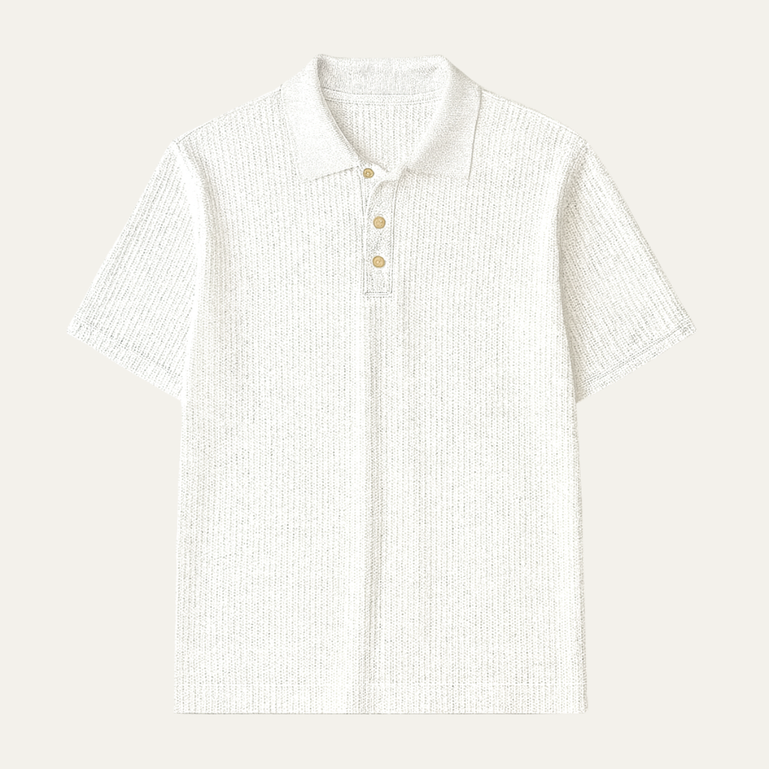 The Portsea Men’s Contrast Collar Casual Short Sleeve Polo Shirt