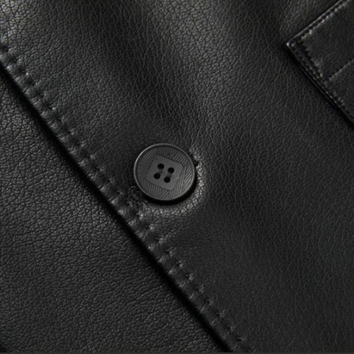 The Brookridge Men’s Slim Fit Leather Blazer Jacket