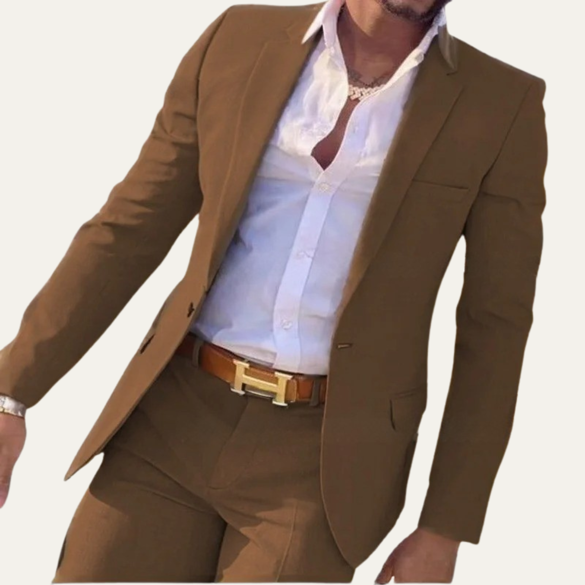 The Brescia Men’s Two Piece Suit – Slim Fit Blazer and Pants Formal Set