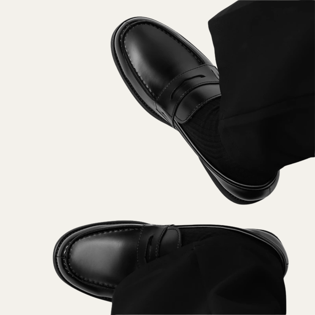 The Watercrest Hill Men’s Handmade Leather Penny Loafers