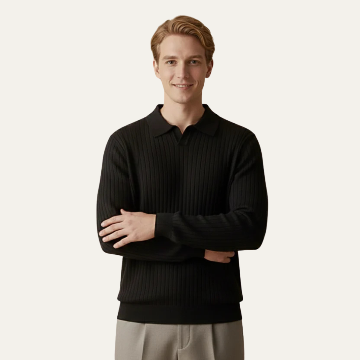 Men’s Ribbed Knit Sweater