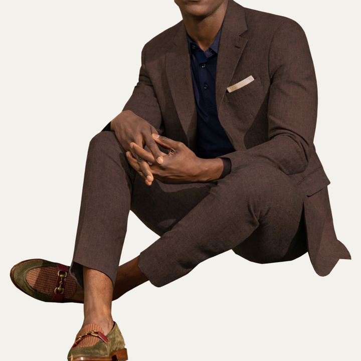 The Glenfield Park Men’s Breathable Linen 2 Piece Set – Blazer & Pants
