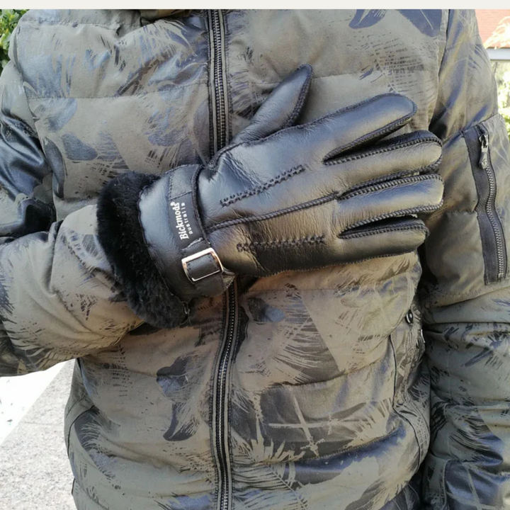 The Brenton Men’s Sheepskin Fur Winter Gloves