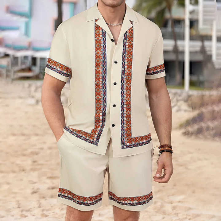 The Meadowford Ridge Men’s Lightweight Print Set – Shirt & Short