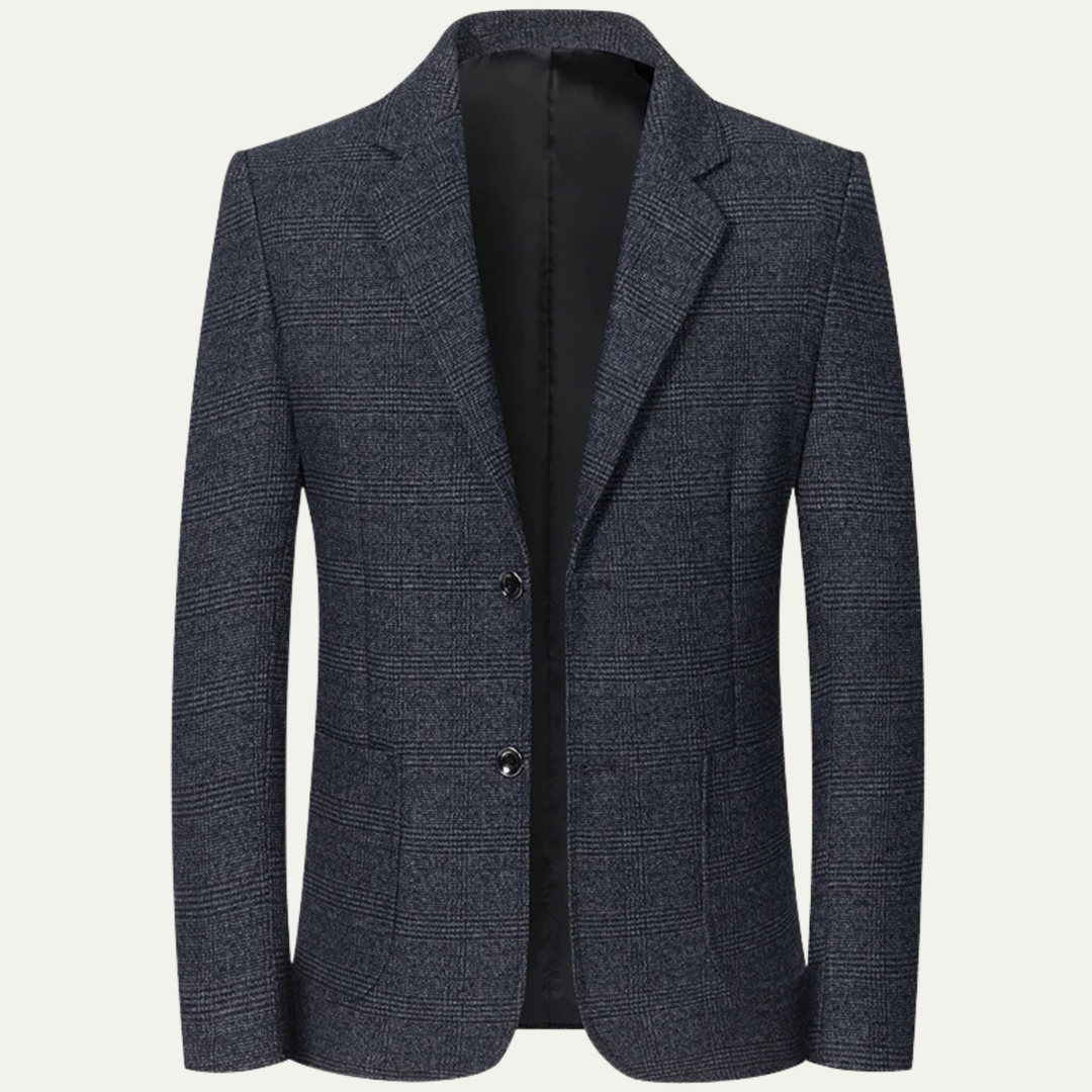 The Sarentino Men’s Vintage Checkered Plaid Blazer - Wedding Guest
