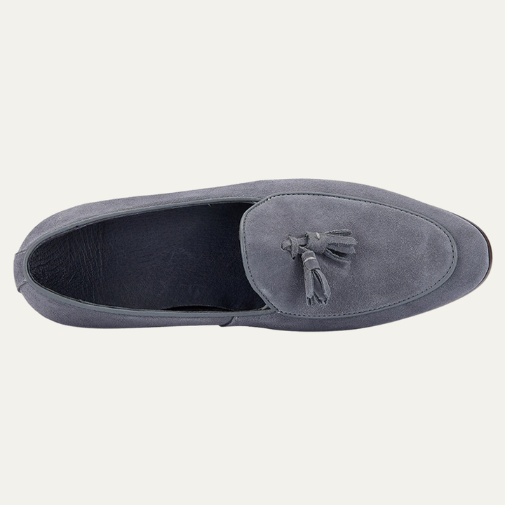 The Brentwood Falls Men’s Suede Leather Tassel Loafers