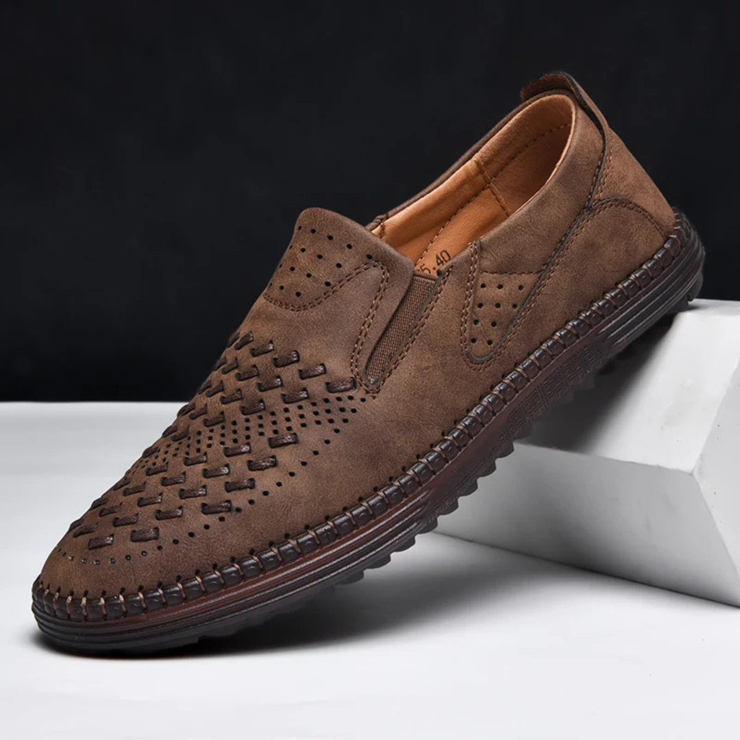 The Silverlake Men's Handmade Leather Slip On Loafers