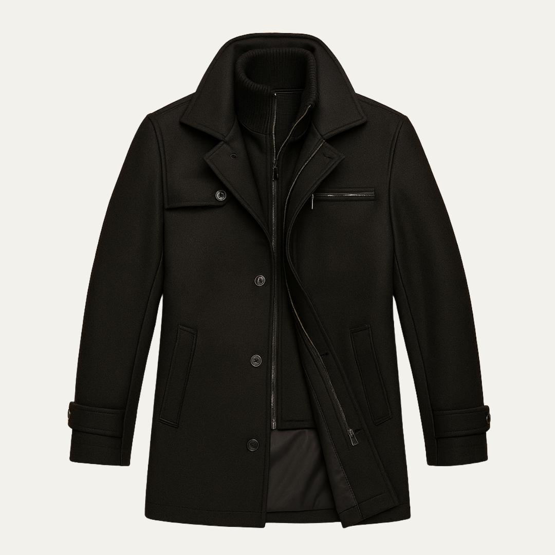 The Danforth Men’s Waterproof Casual Long Jacket with Adjustable Cuffs