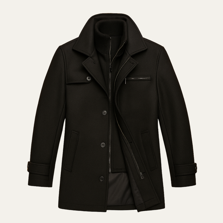 The Danforth Men’s Waterproof Casual Long Jacket with Adjustable Cuffs