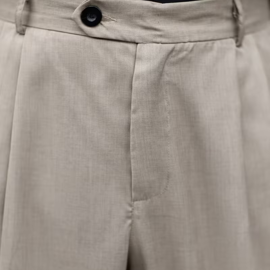 The Cottesloe Men’s Gurkha Wide Leg Pleated Smart Casual Dress Pants