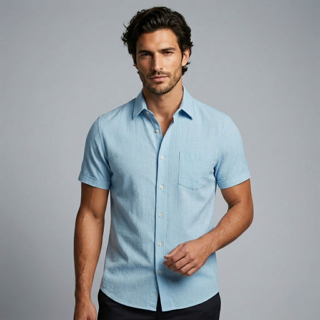 The Bardolino Men's Short Sleeve Button Shirt