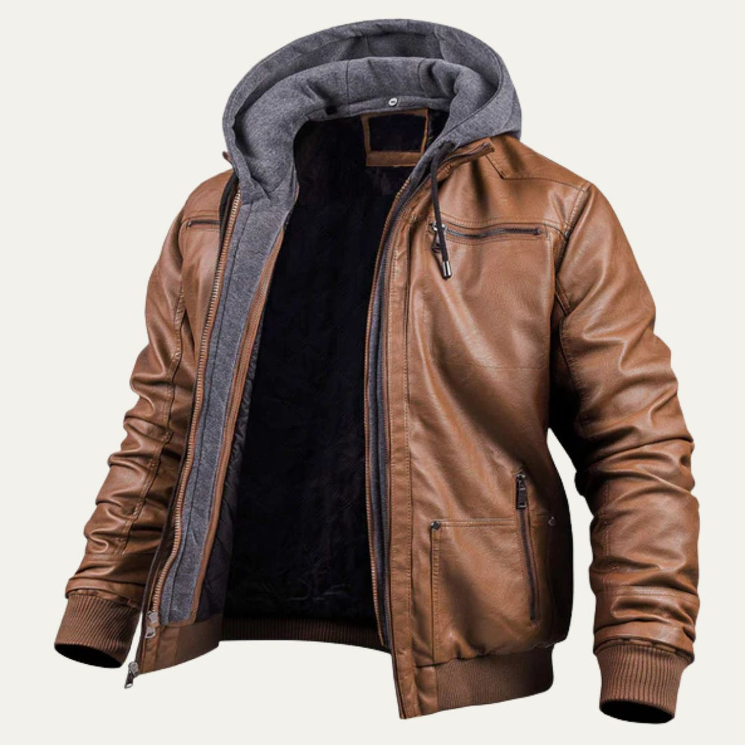 The Eversley Modern and Warm Leather Jacket for Men