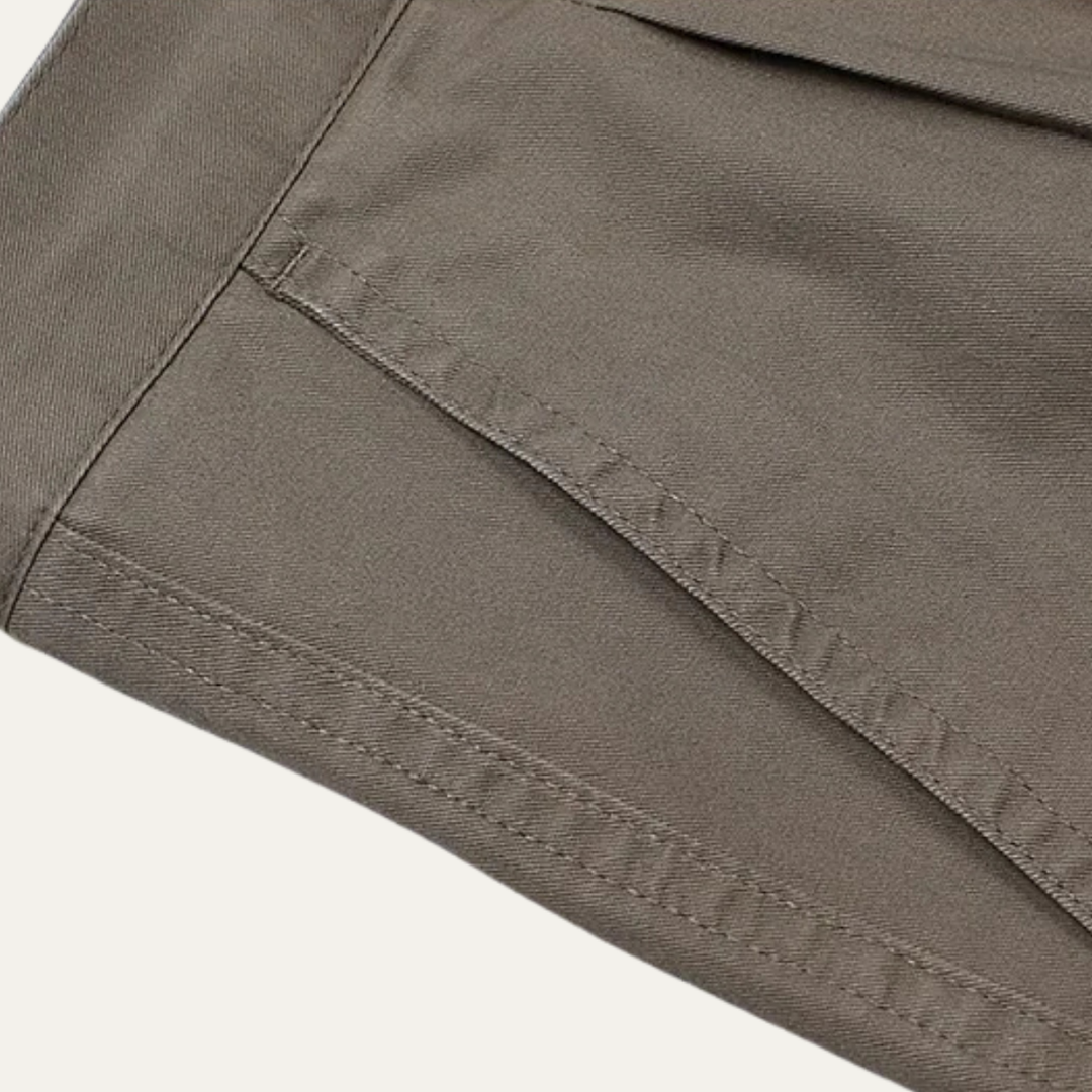 The Montfield Men’s Double Pleated High Waist Straight Leg Pants