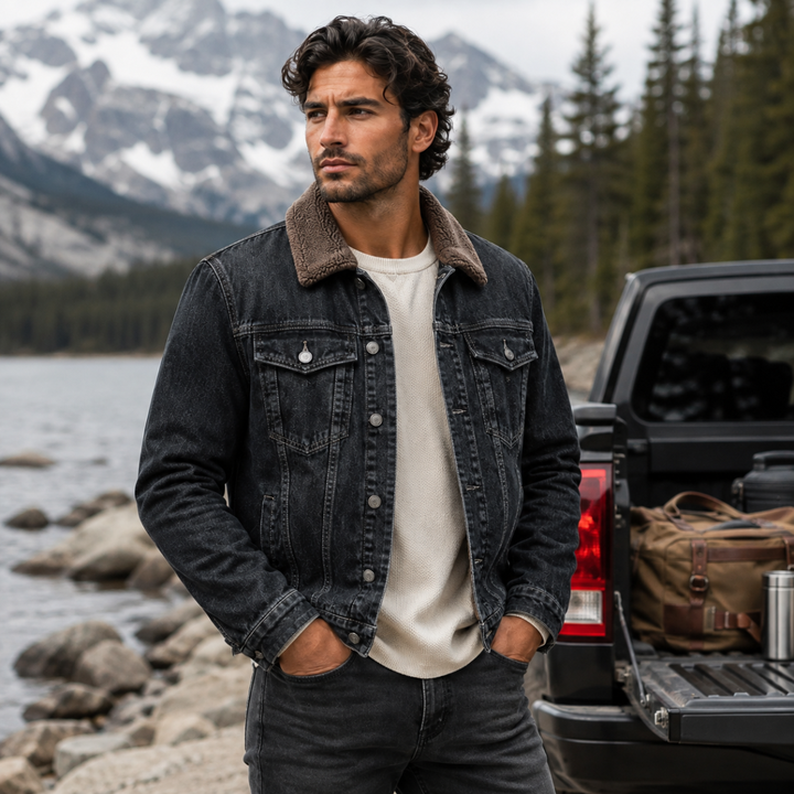 The Kilmarnock Men's Fleece Lined Denim Jacket
