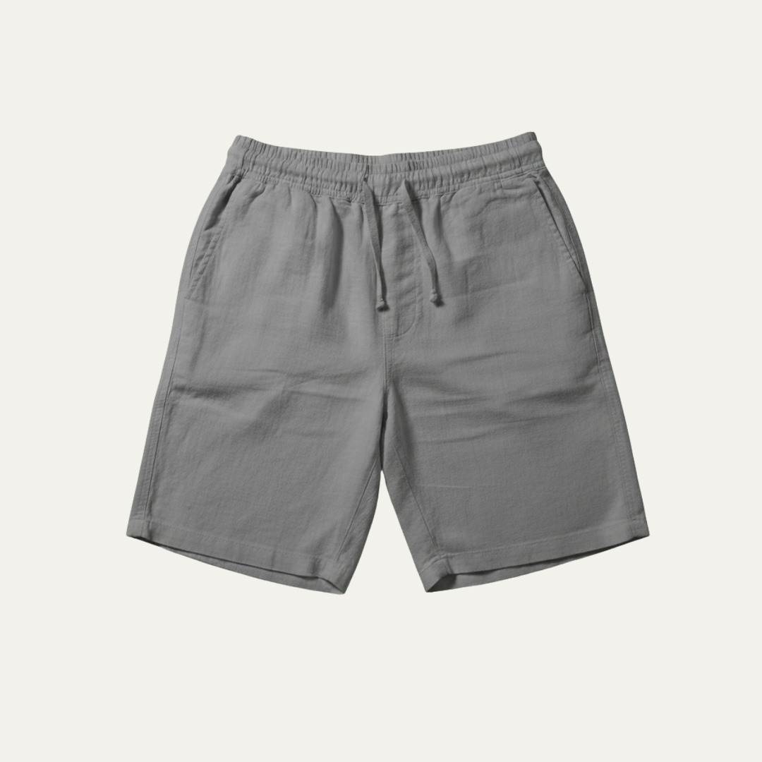 Linen Summer Drawstring Shorts Men