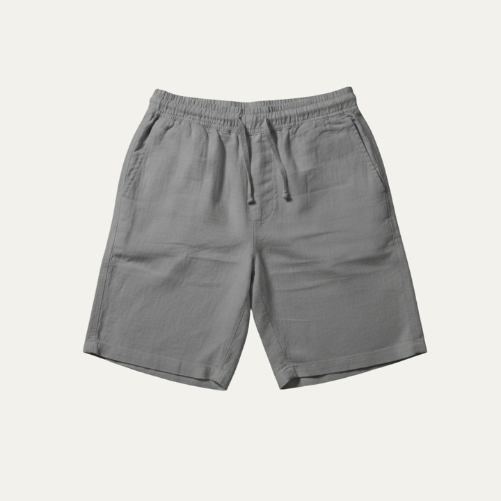 Linen Summer Drawstring Shorts Men
