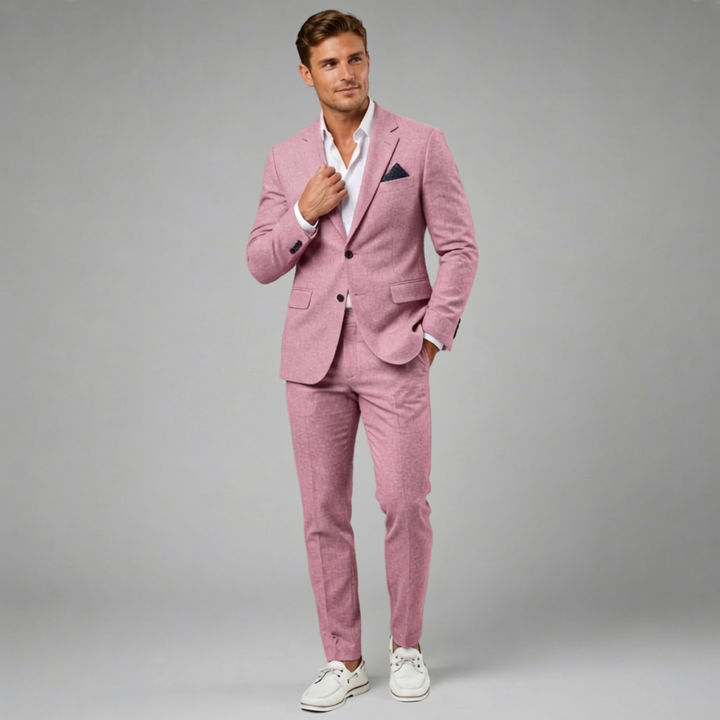 The Faenza Men's Casual Linen Suit