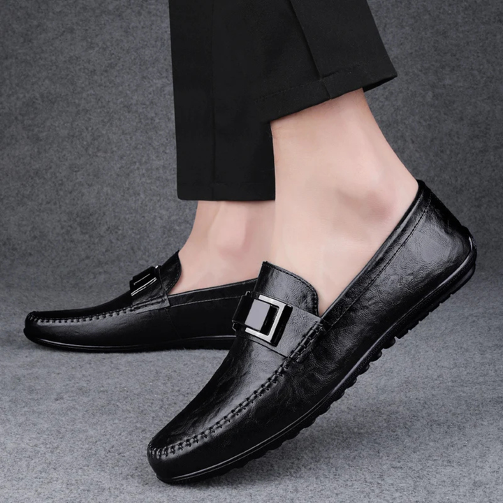 The Willowbend Men's Business Leather Slip On Loafers