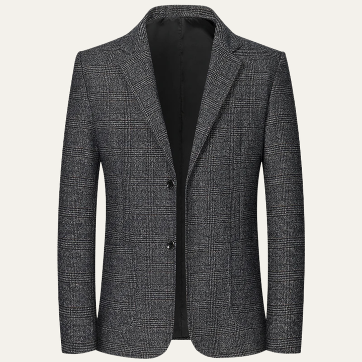 The Sarentino Men’s Vintage Checkered Plaid Blazer Jacket