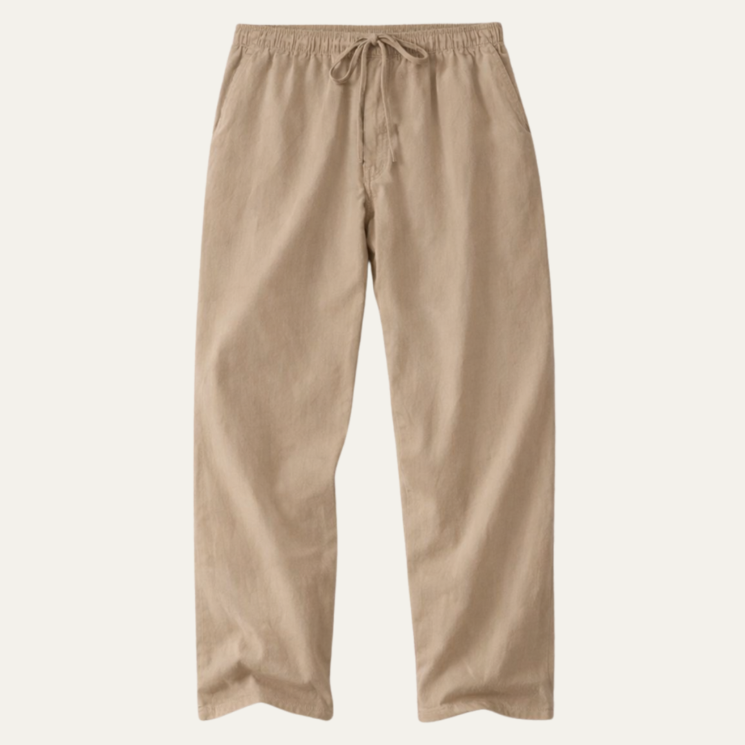 The Cedarhill Men’s Soft Linen Wide Leg Casual Pants