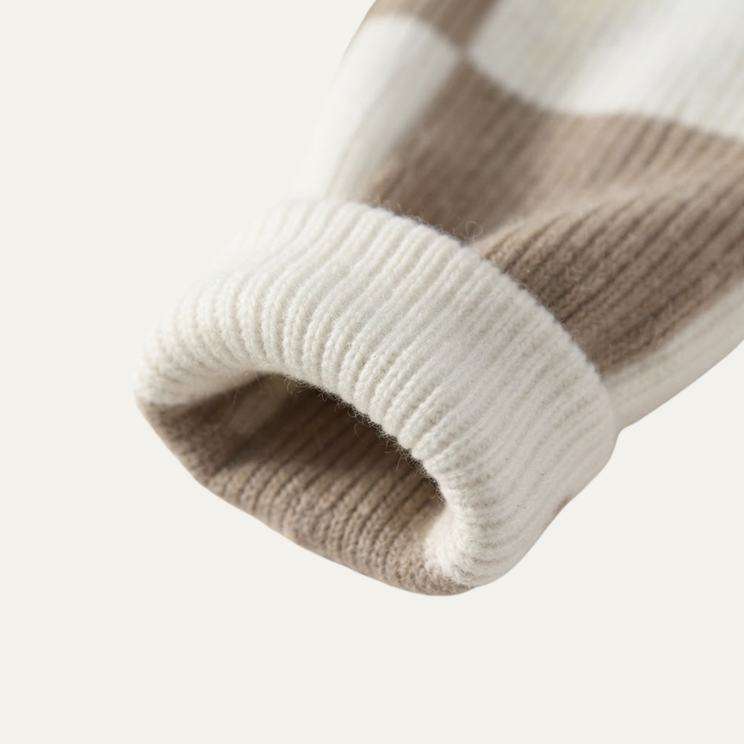 The Kirkwood Men’s Casual Round Neck Striped Knit Sweater