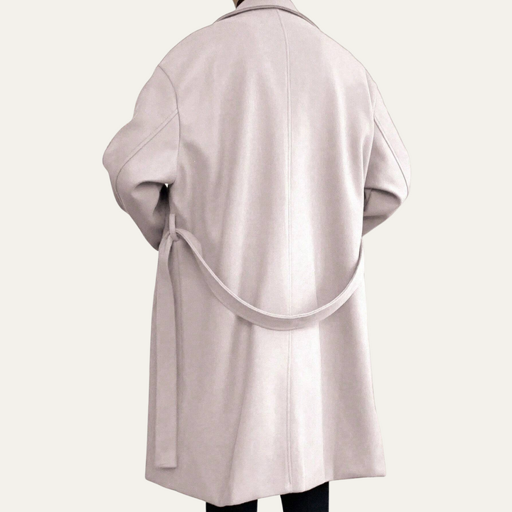 Men's Wool Overcoat Black Long